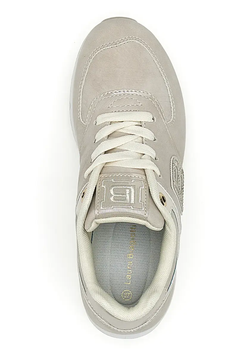 Sneakers beige con suola con cuscinetto d'aria Laura Biagiotti 9229 [BEIGE] miniatura 3