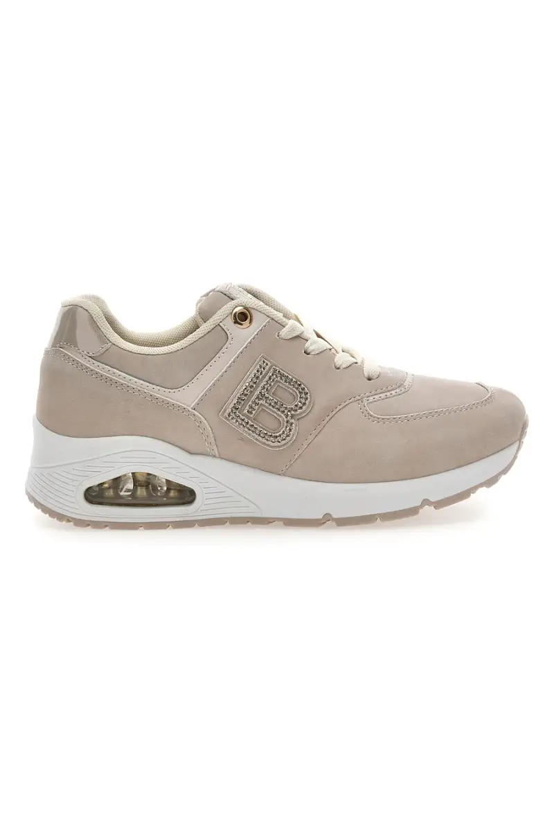 Sneakers beige con suola con cuscinetto d'aria Laura Biagiotti 9229 [BEIGE]