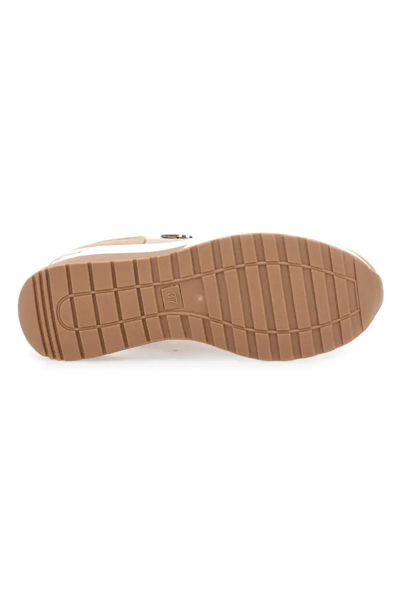 Sneakers Biege Con Zeppa LAURA BIAGIOTTI 8722 [CAMEL] miniatura 5