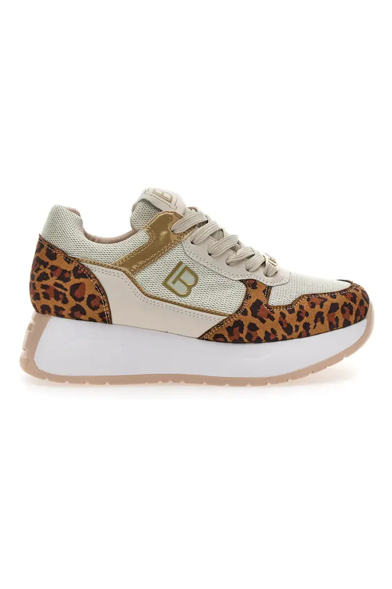 Sneakers Casual Leopardate Laura Biagiotti 8411 [BEIGE]