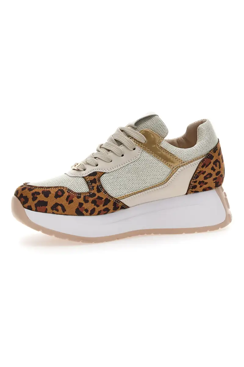 Sneakers Casual Leopardate Laura Biagiotti 8411 [BEIGE] miniatura 4