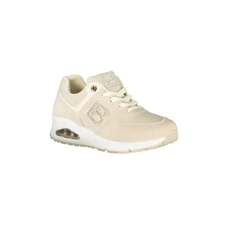 Sneakers Donna Beige con Lacci e Strass miniatura 2
