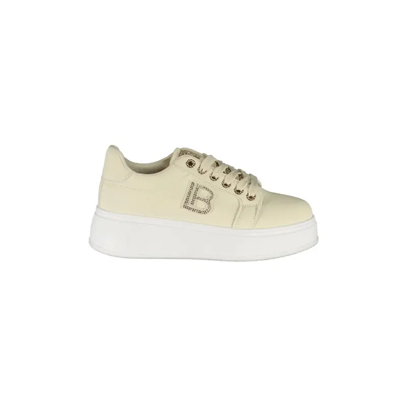 Sneakers Donna Beige con Zeppa e StrassEIGE