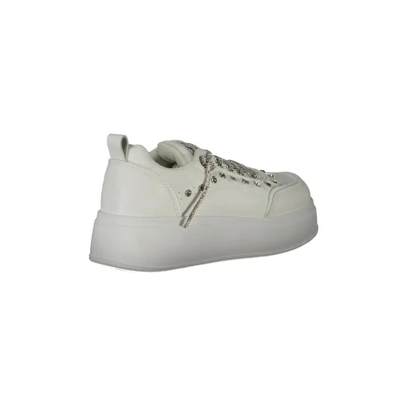 Laura Biagiotti Sneakers Donna Bianche con Ricamo e Strass miniatura 2