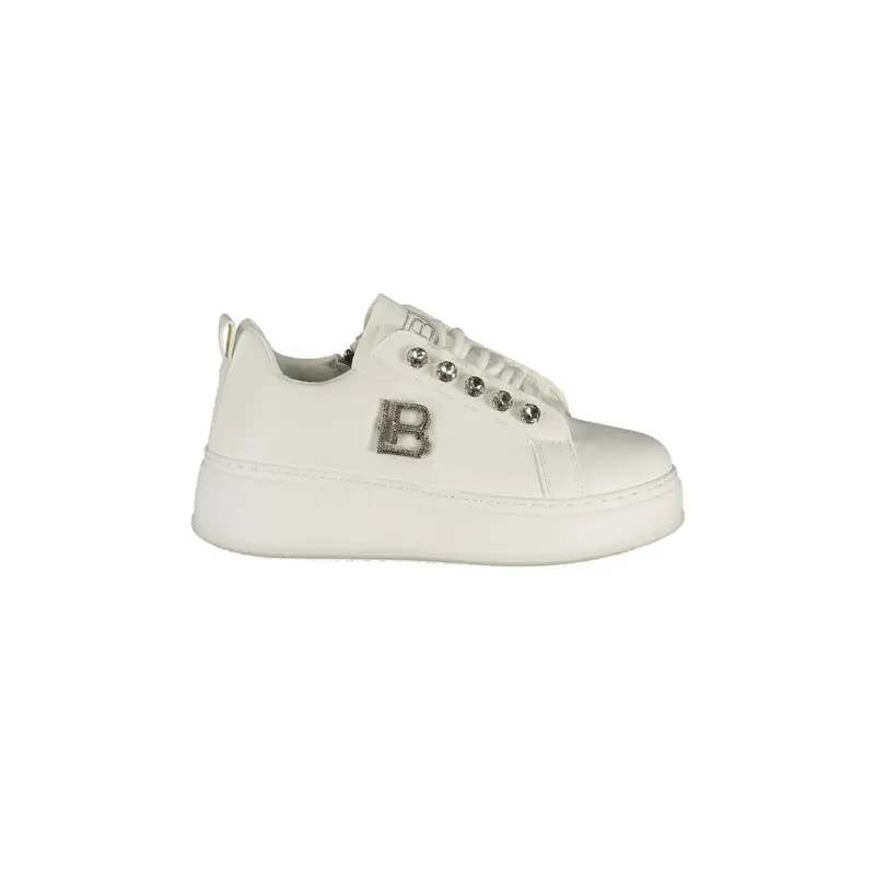 Sneakers Donna Bianche Zip Laterale Bianco