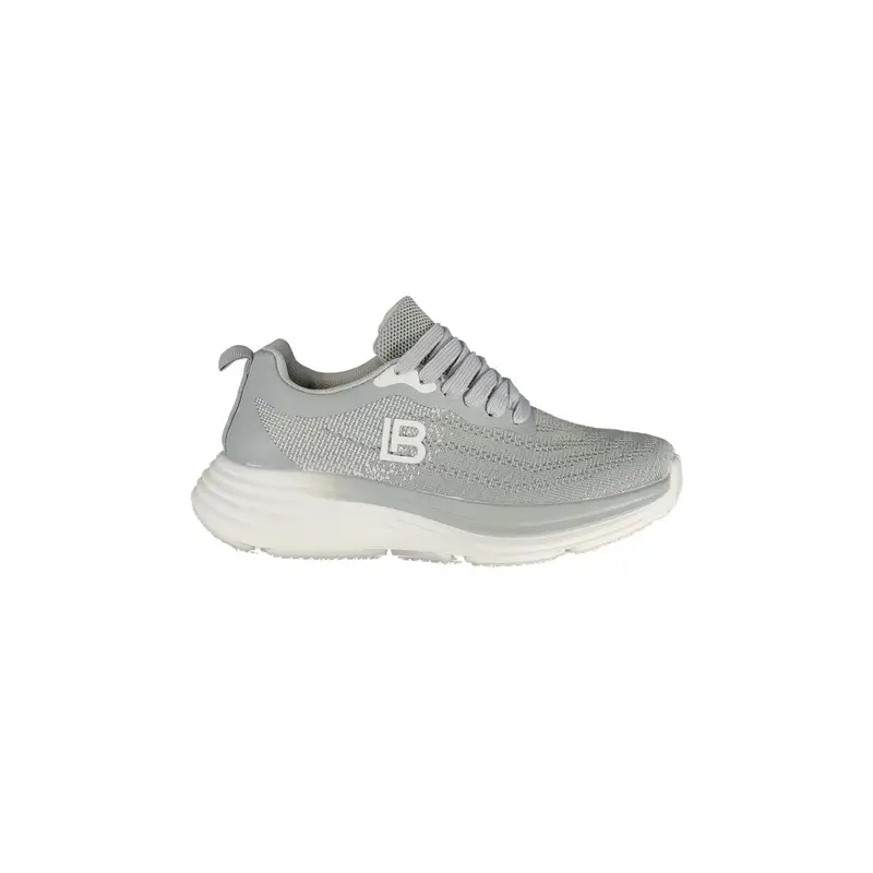Sneakers Donna Grigie Dettagli a Contrasto Grigio