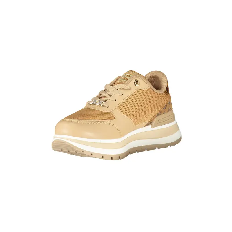 Sneakers Donna Marroni con Lacci e Logo Marrone miniatura 3
