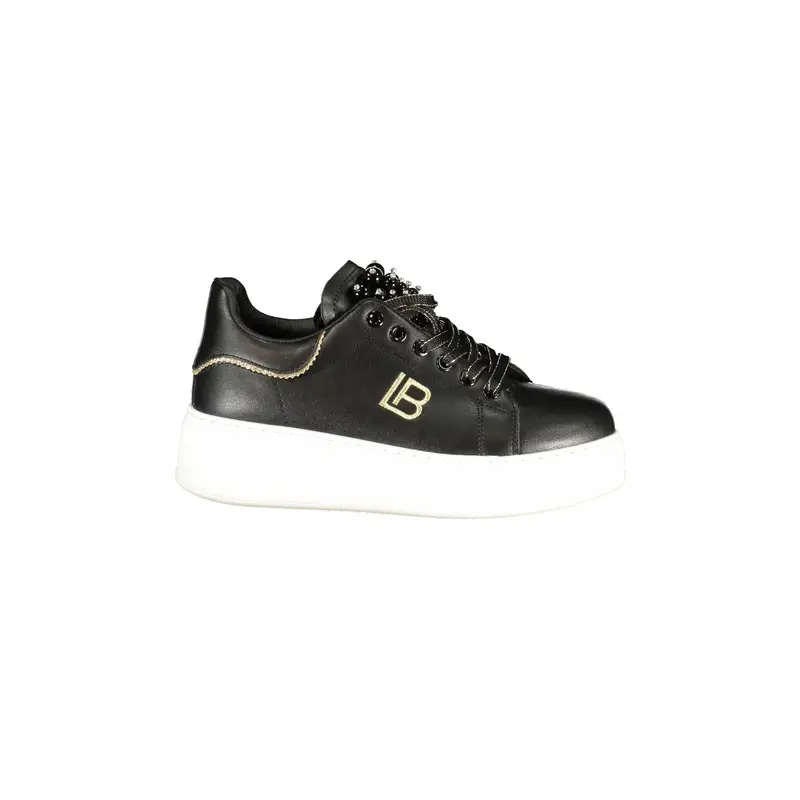 Sneakers Donna Nere Ricamo Nero