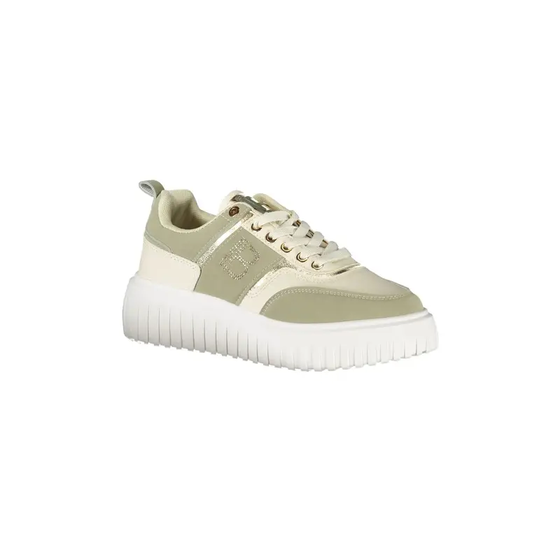 Sneakers Donna Verdi con Lacci e Strass Verde miniatura 2