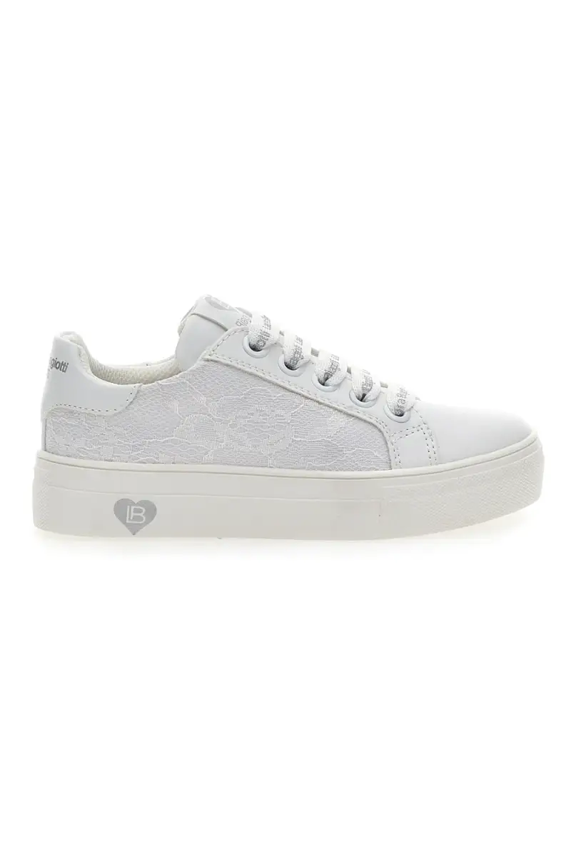 Sneakers Laura Biagiotti 8321 Bianche Argento [BIANCO]