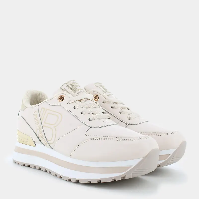 Sneakers Laura Biagiotti da Donna, beige miniatura 2