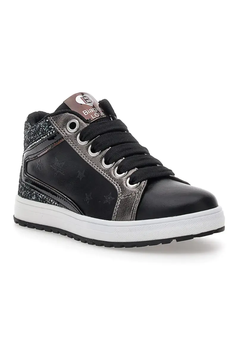 Sneakers nere con dettagli glitter Laura biagiotti AG1751016511 [NERO] miniatura 2