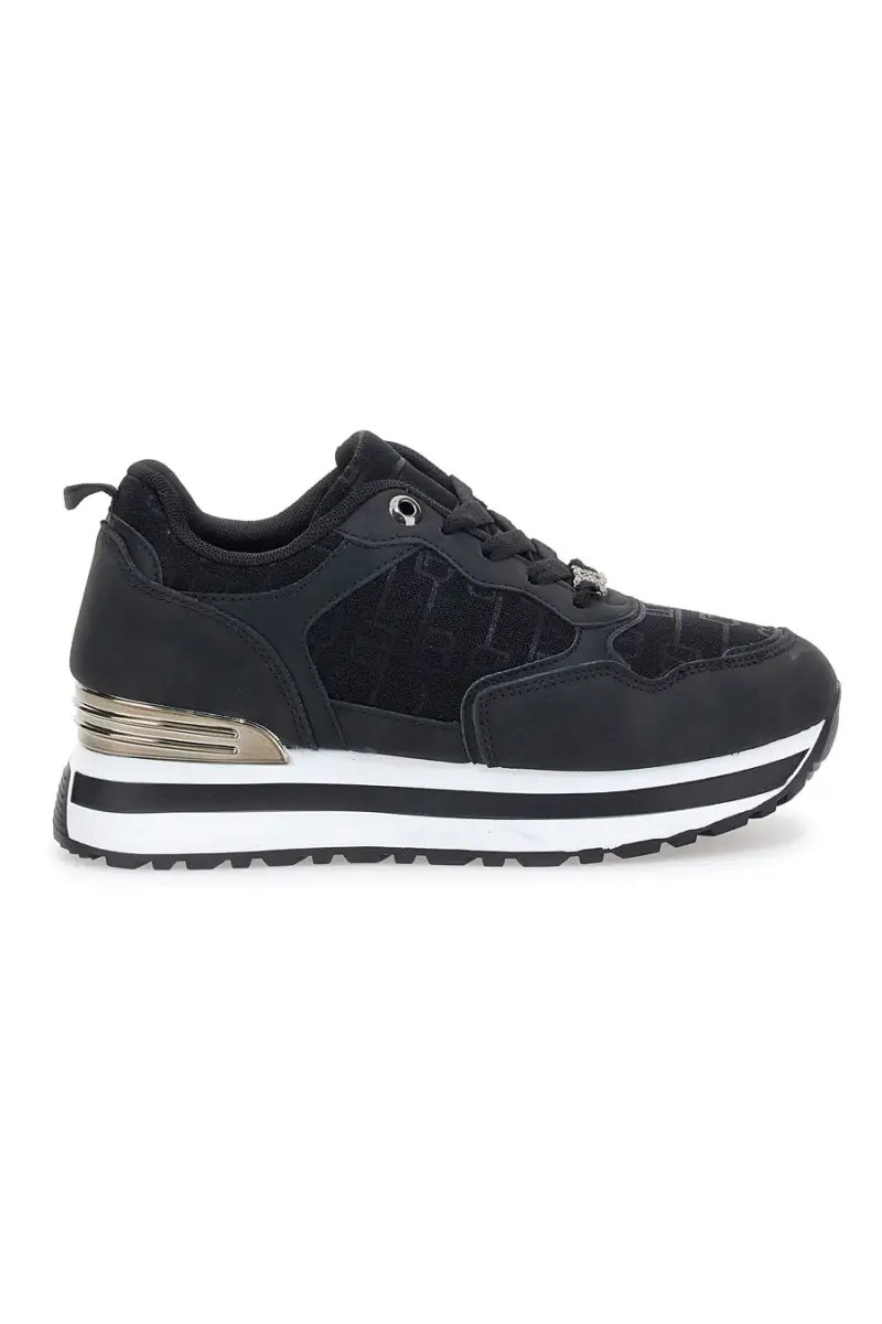 Sneakers nere con logo monogram Laura Biagiotti 9241 [NERO]