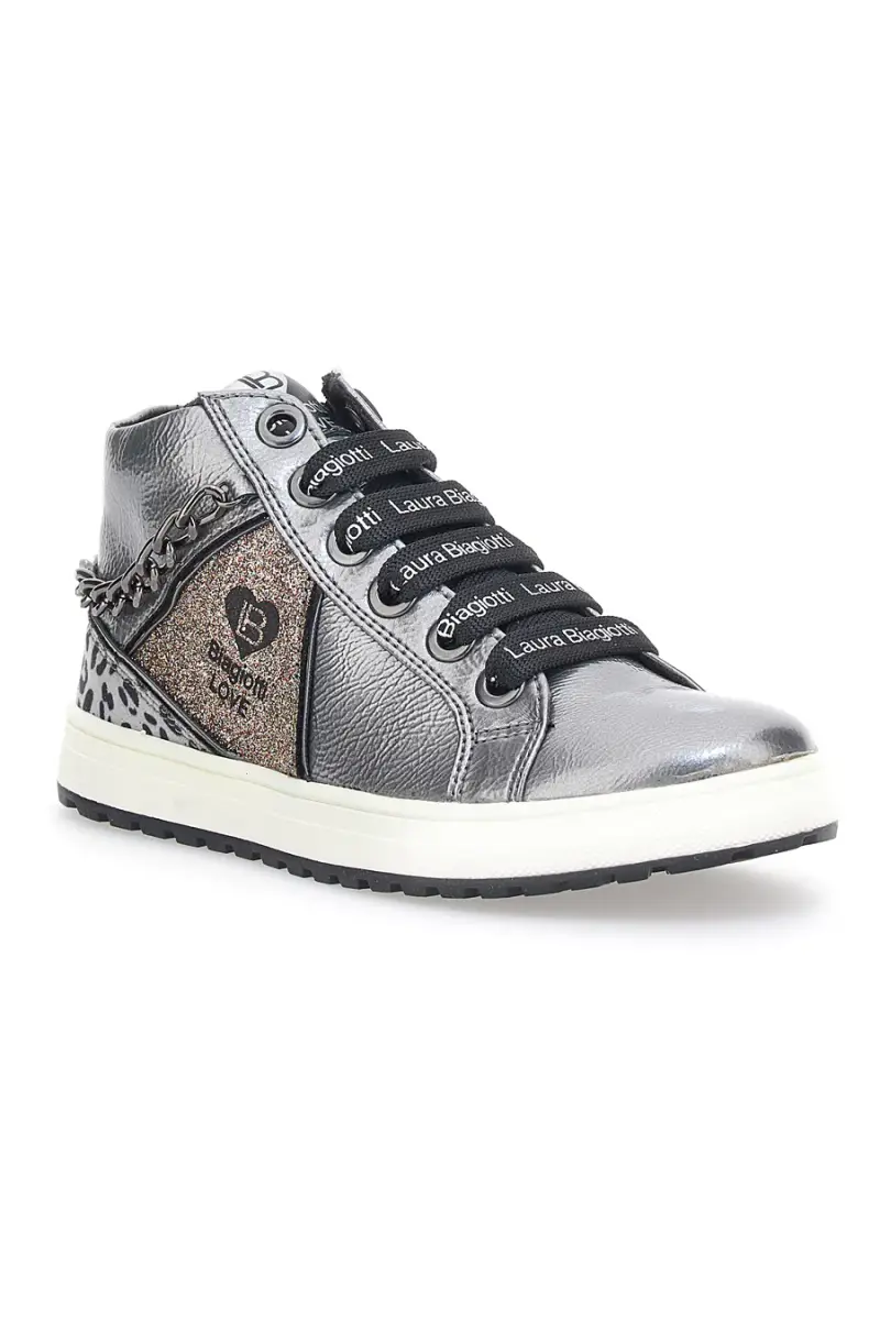 Sneakers Piombo con catenella Laura Biagiotti 13927 [ARGENTO] miniatura 2