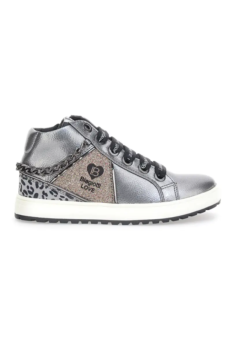 Sneakers Piombo con catenella Laura Biagiotti 13927 [ARGENTO]