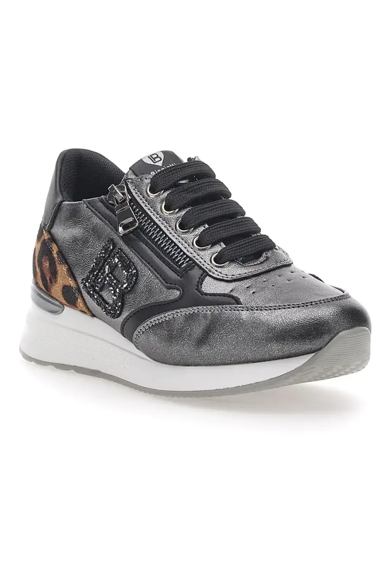 Sneakers Platform Laura Biagiotti 8770 Piombo [CANNA DI FUCILE] miniatura 2