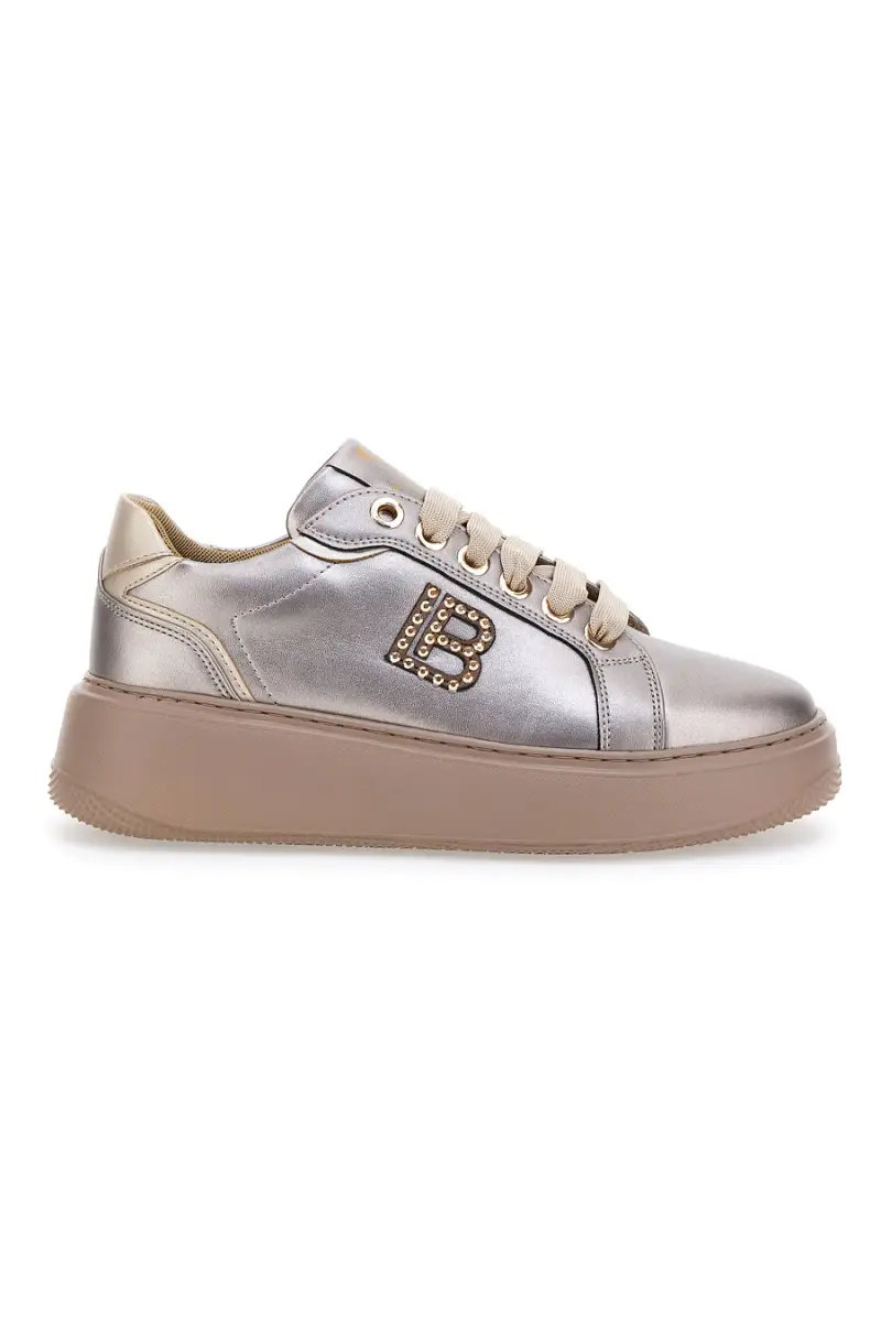 Sneakers Tortora effetto metallizzato LAURA BIAGIOTTI 93939376 [TORTORA]