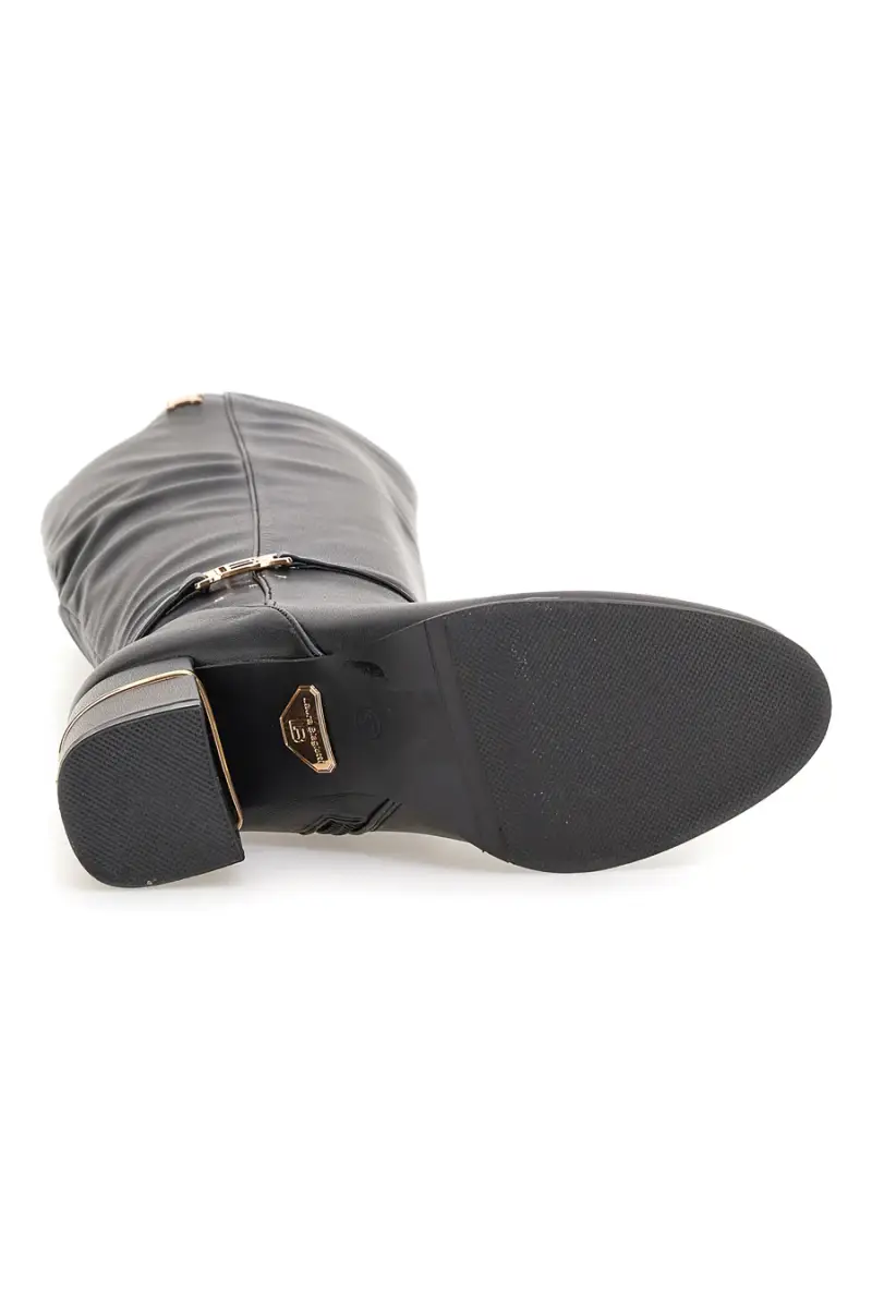 Stivali alti neri con dettagli dorati Laura Biagiotti 8366M [NERO] miniatura 5