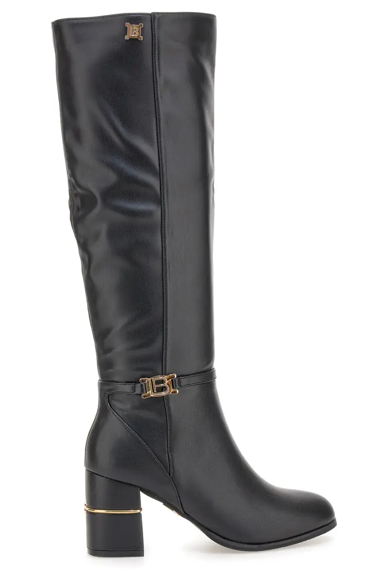 Stivali alti neri con dettagli dorati Laura Biagiotti 8366M [NERO]