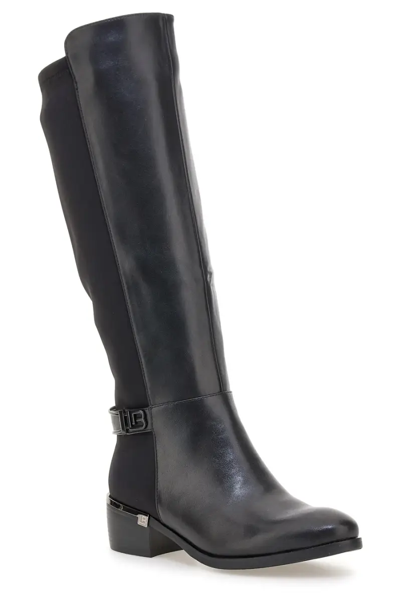 Stivali alti neri con fascia elastica Laura Biagiotti 9310 [NERO] miniatura 2