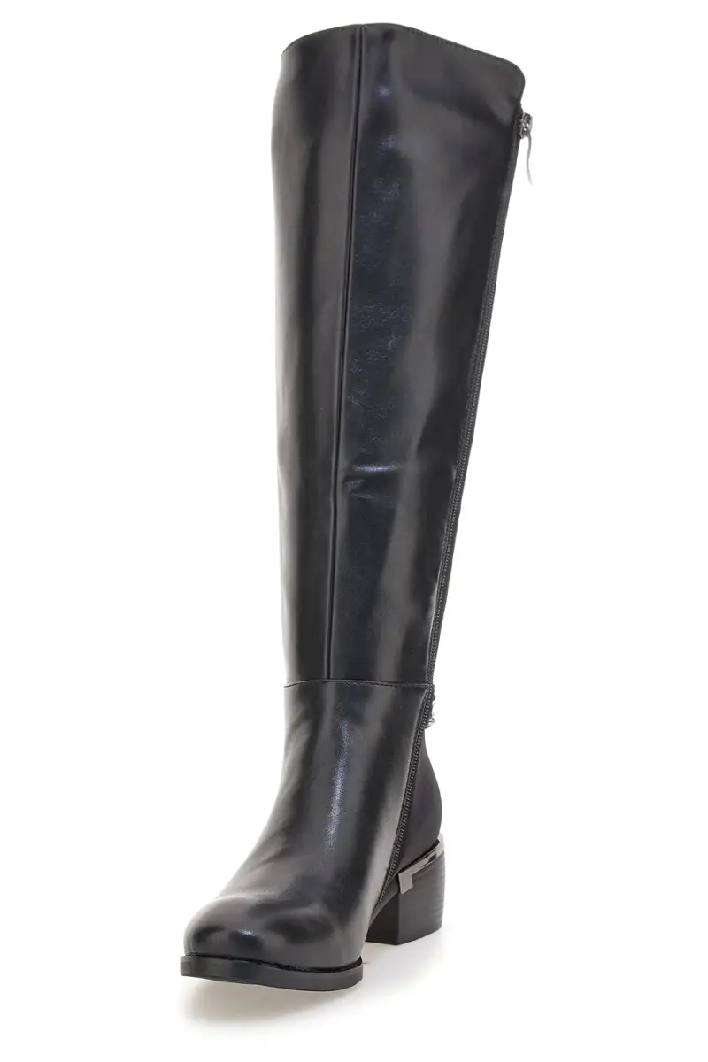 Stivali alti neri con fascia elastica Laura Biagiotti 9310 [NERO] miniatura 3