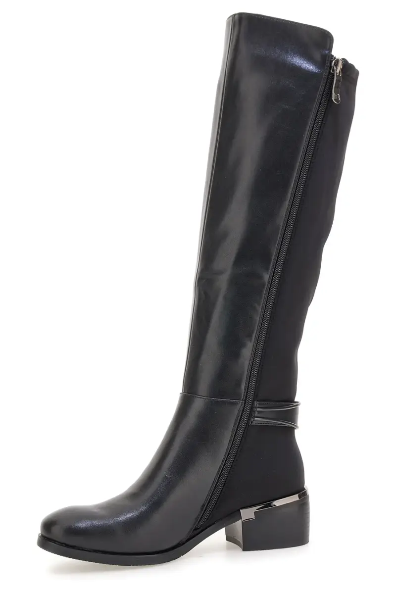 Stivali alti neri con fascia elastica Laura Biagiotti 9310 [NERO] miniatura 4