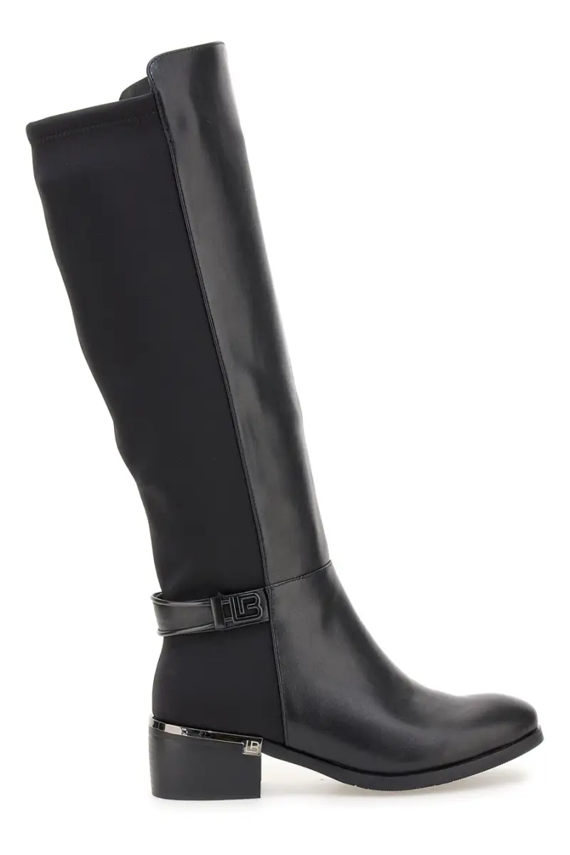 Stivali alti neri con fascia elastica Laura Biagiotti 9310 [NERO]