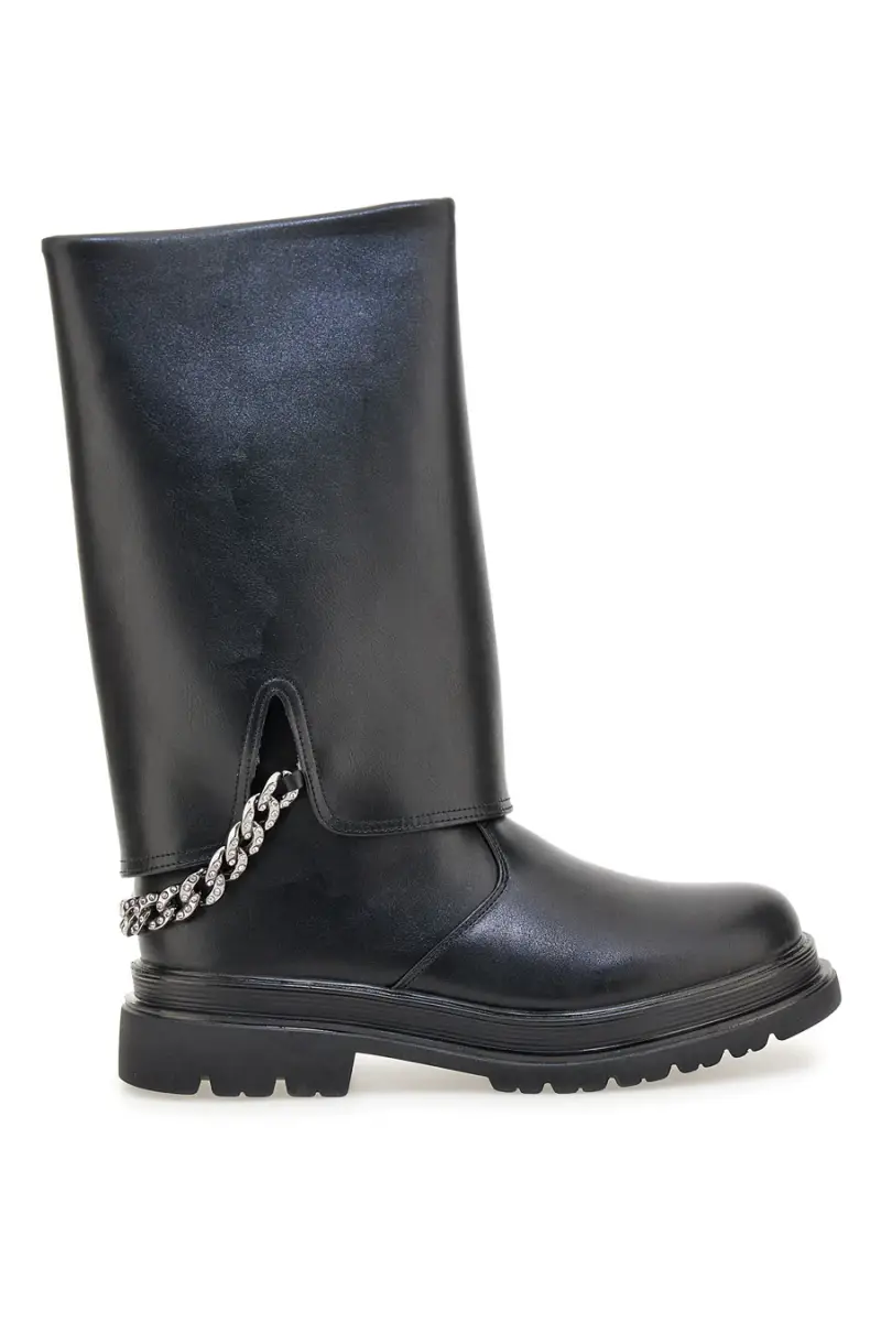 Stivali neri al ginocchio con catena Laura Biagiotti AG1763116712 [NERO]