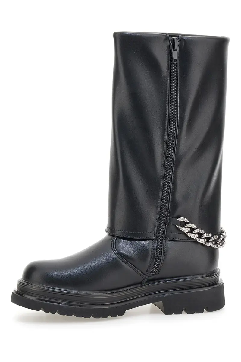 Stivali neri con catena decorativa Laura Biagiotti AG1763116712 [NERO] miniatura 4