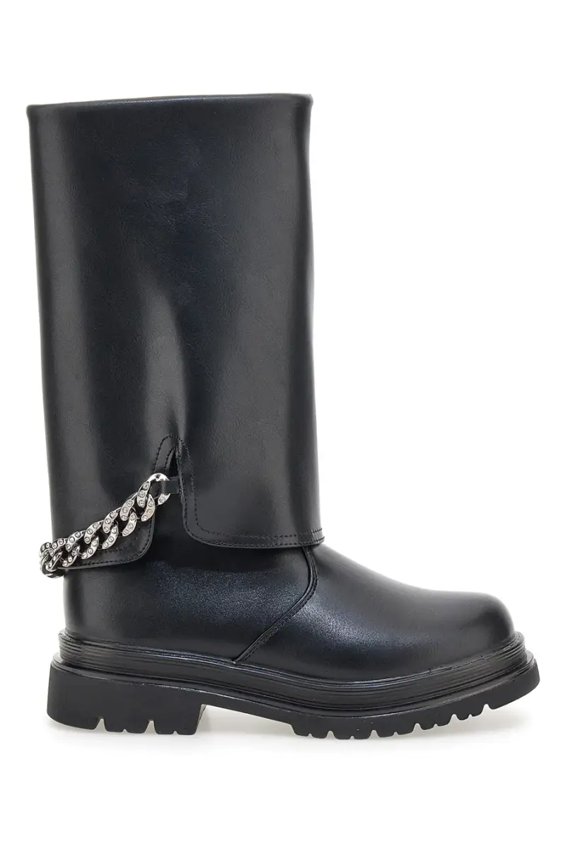Stivali neri con catena decorativa Laura Biagiotti AG1763116712 [NERO]