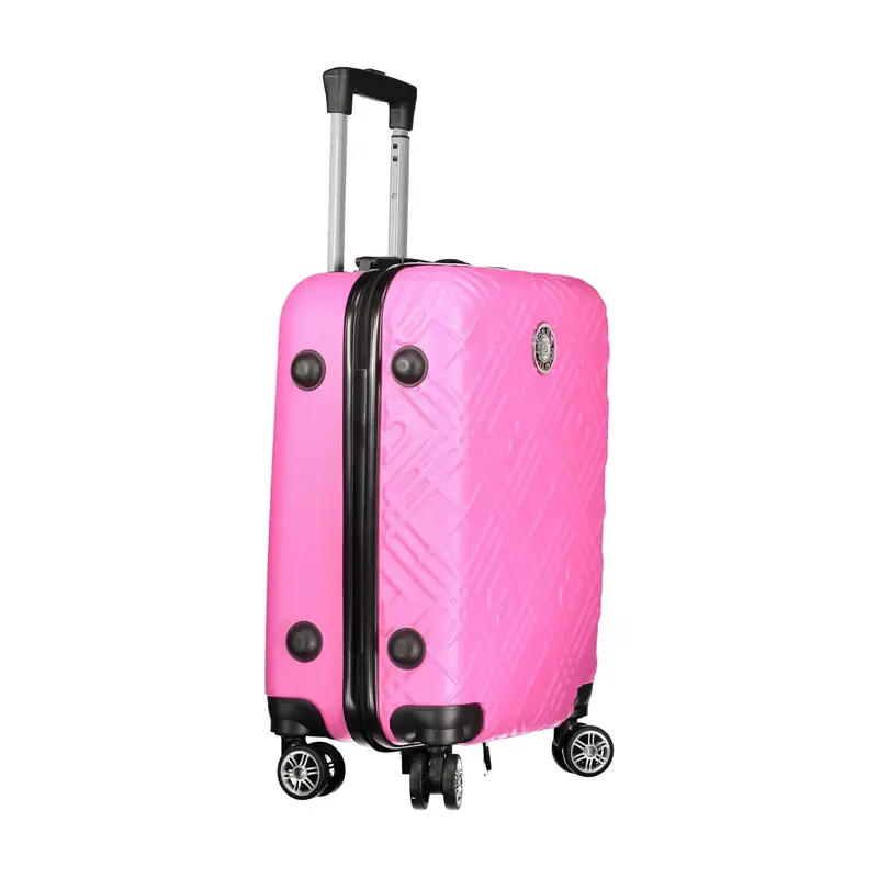 Trolley Piccolo Donna Rosa con Ruote e Lucchetto miniatura 3
