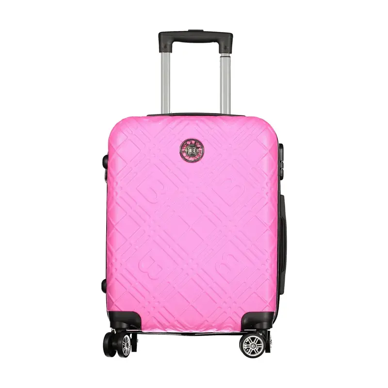 Trolley Piccolo Donna Rosa con Ruote e Lucchetto