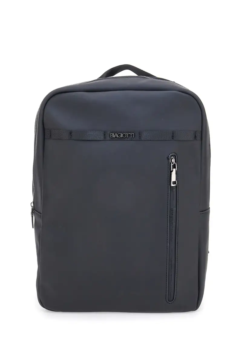 Zaino nero con tasca frontale verticale Biagiotti MOI LB25W-464/1/Z [NERO]