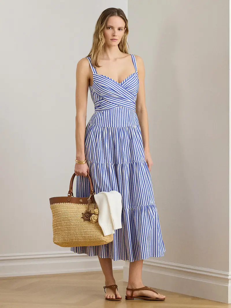 Abito blu / bianco miniatura 2