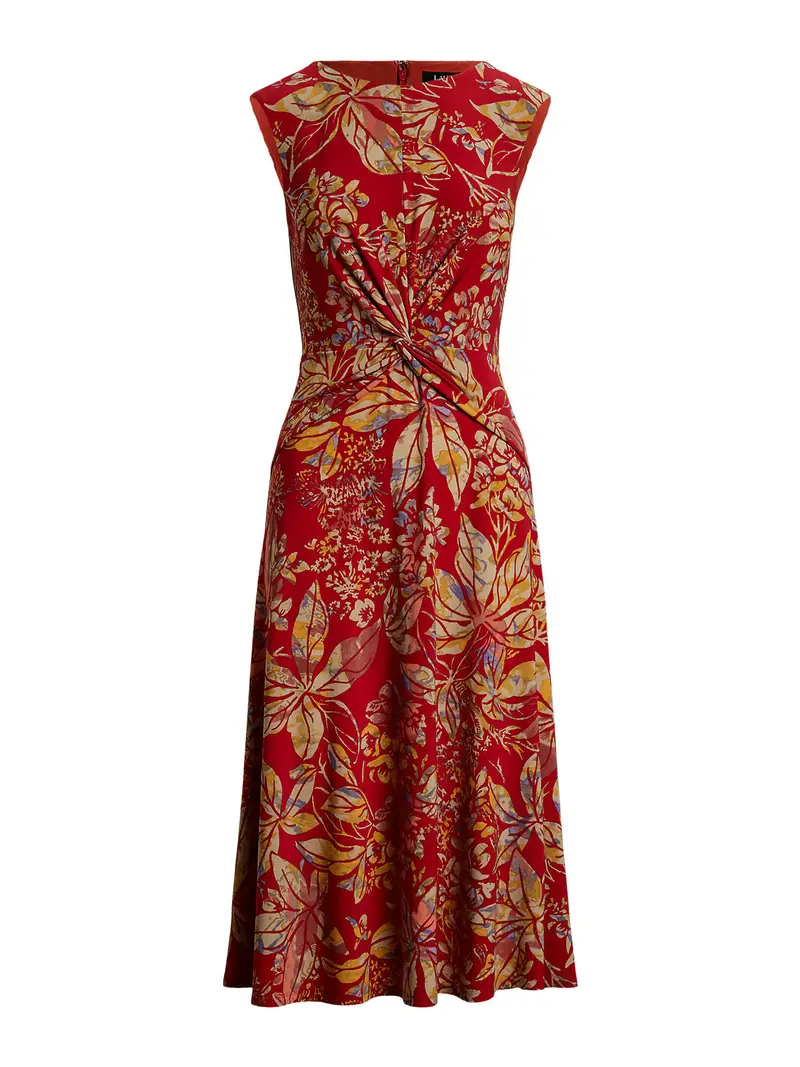 Abito CLASSIC blu colomba / senape / corallo / rosso acceso