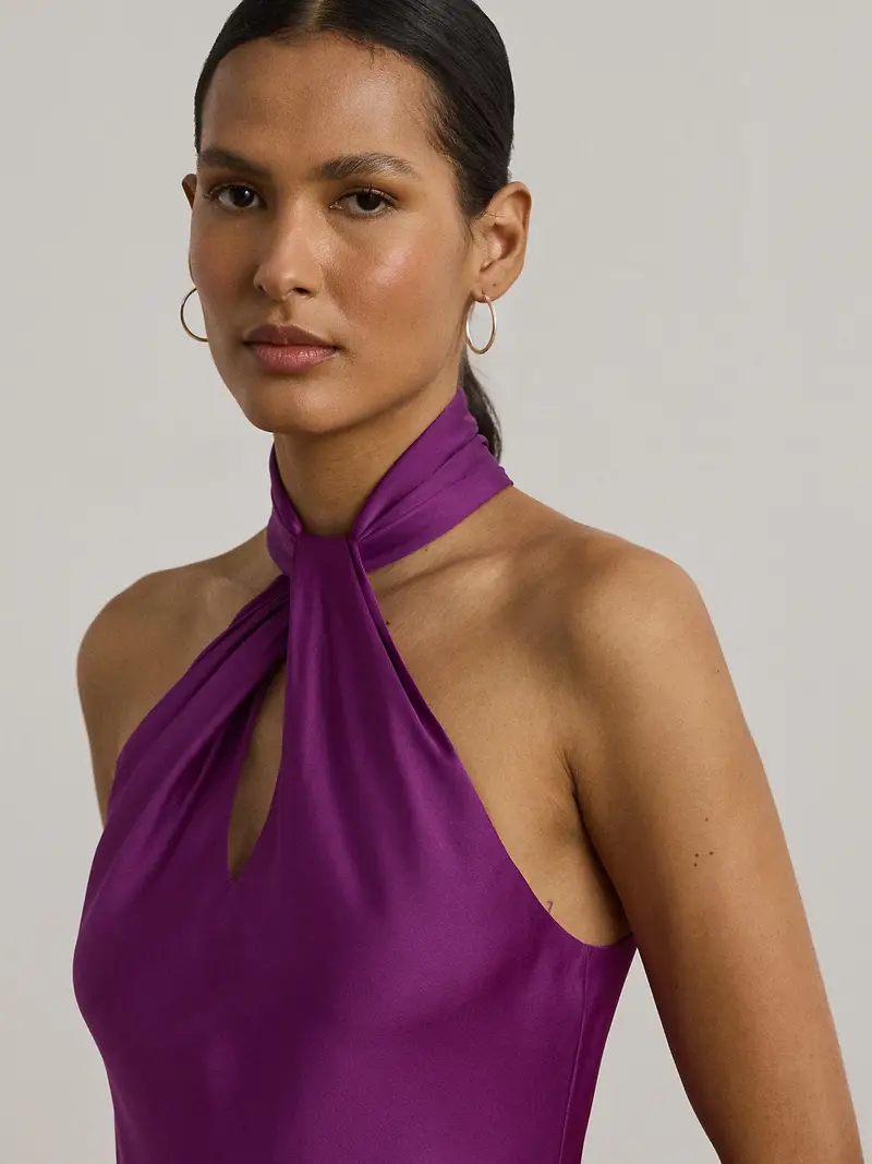 Lauren Ralph Lauren Abito da cocktail lilla miniatura 3