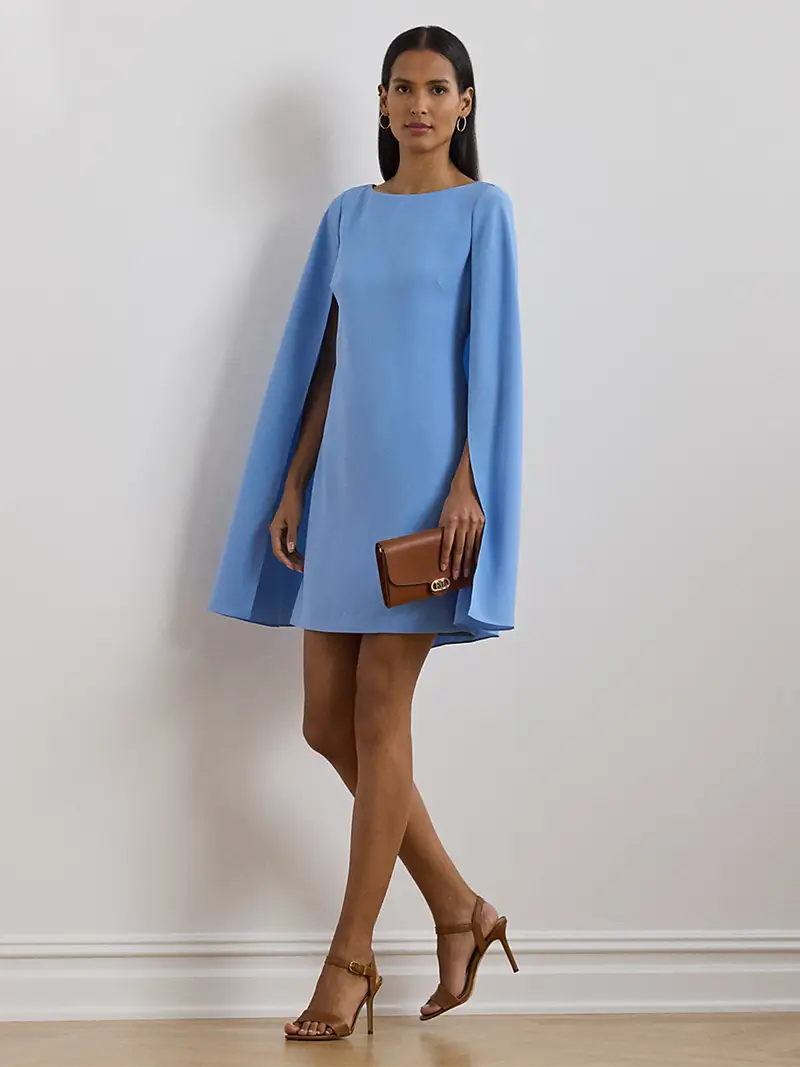 Abito da cocktail PETRA blu colomba miniatura 2