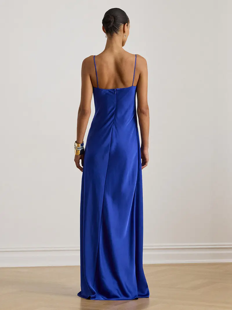 Abito da sera blu reale miniatura 3