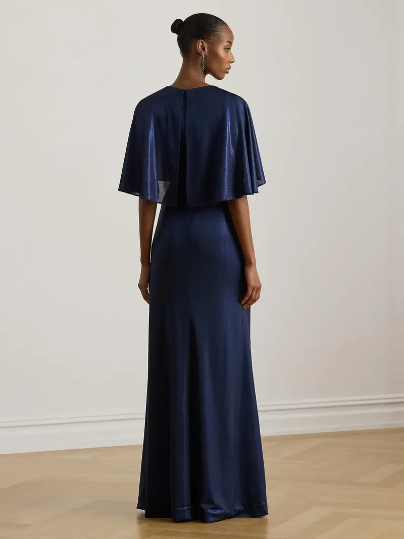 Abito da sera blu ultramarino miniatura 3