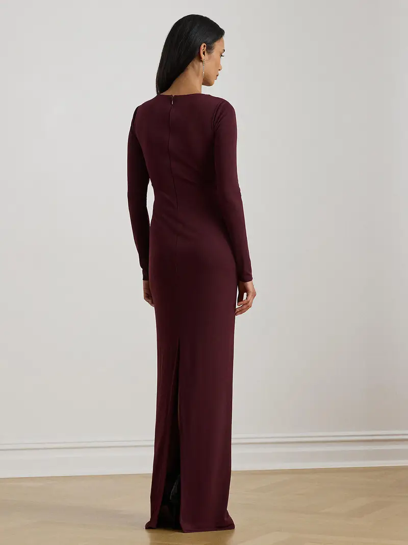 Abito da sera borgogna miniatura 3