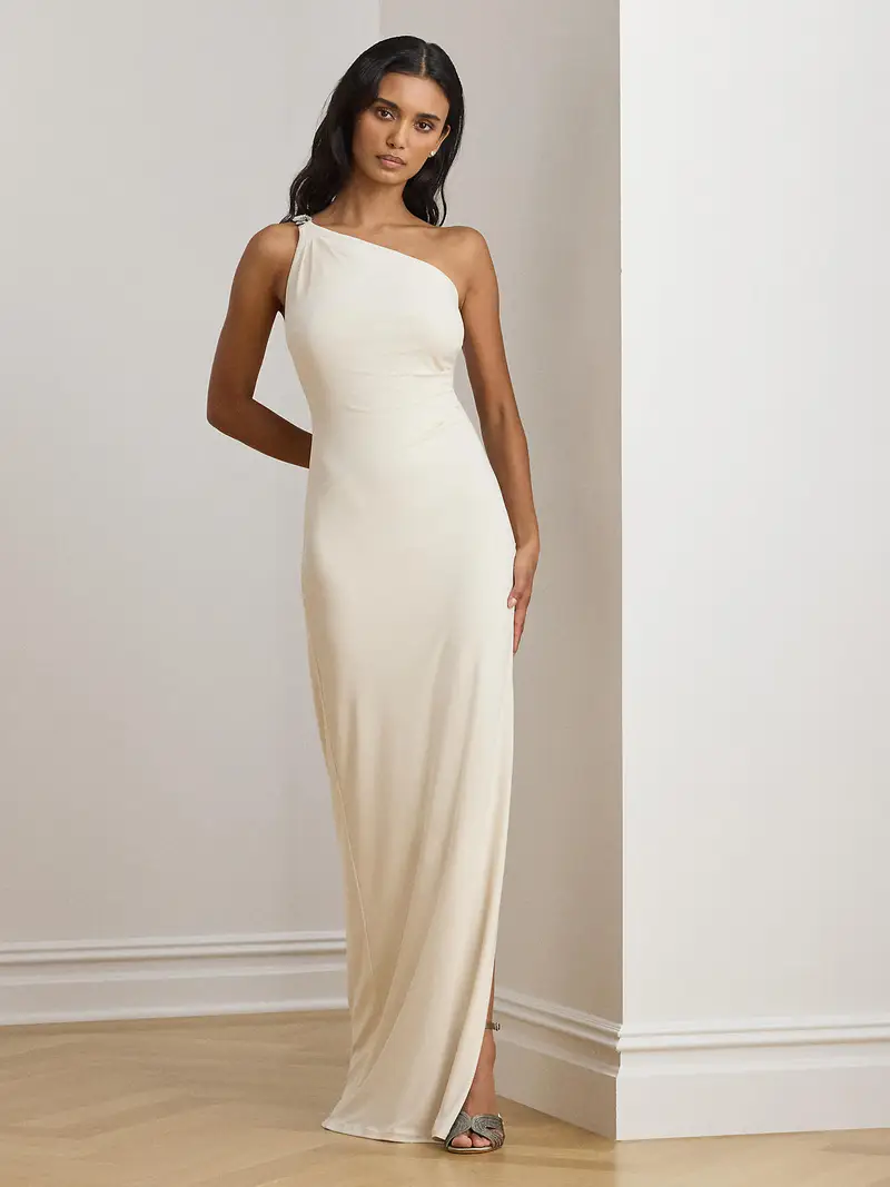 Abito da sera crema miniatura 2