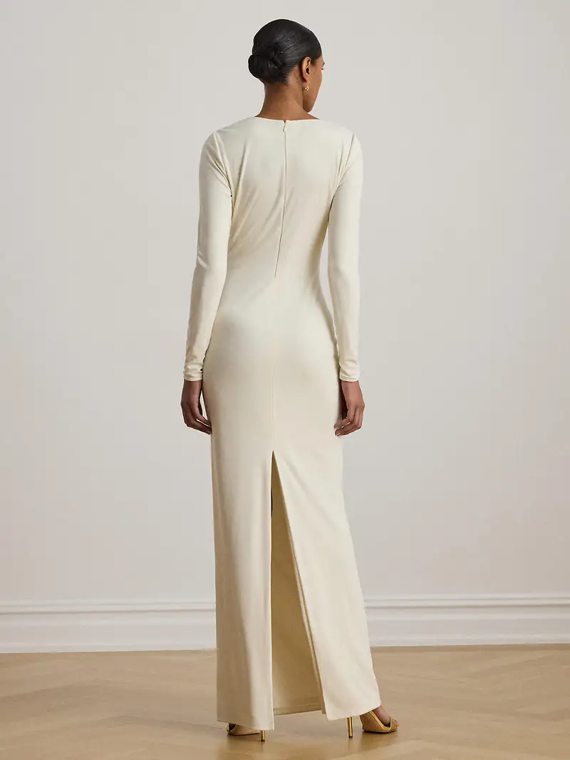 Abito da sera crema miniatura 3