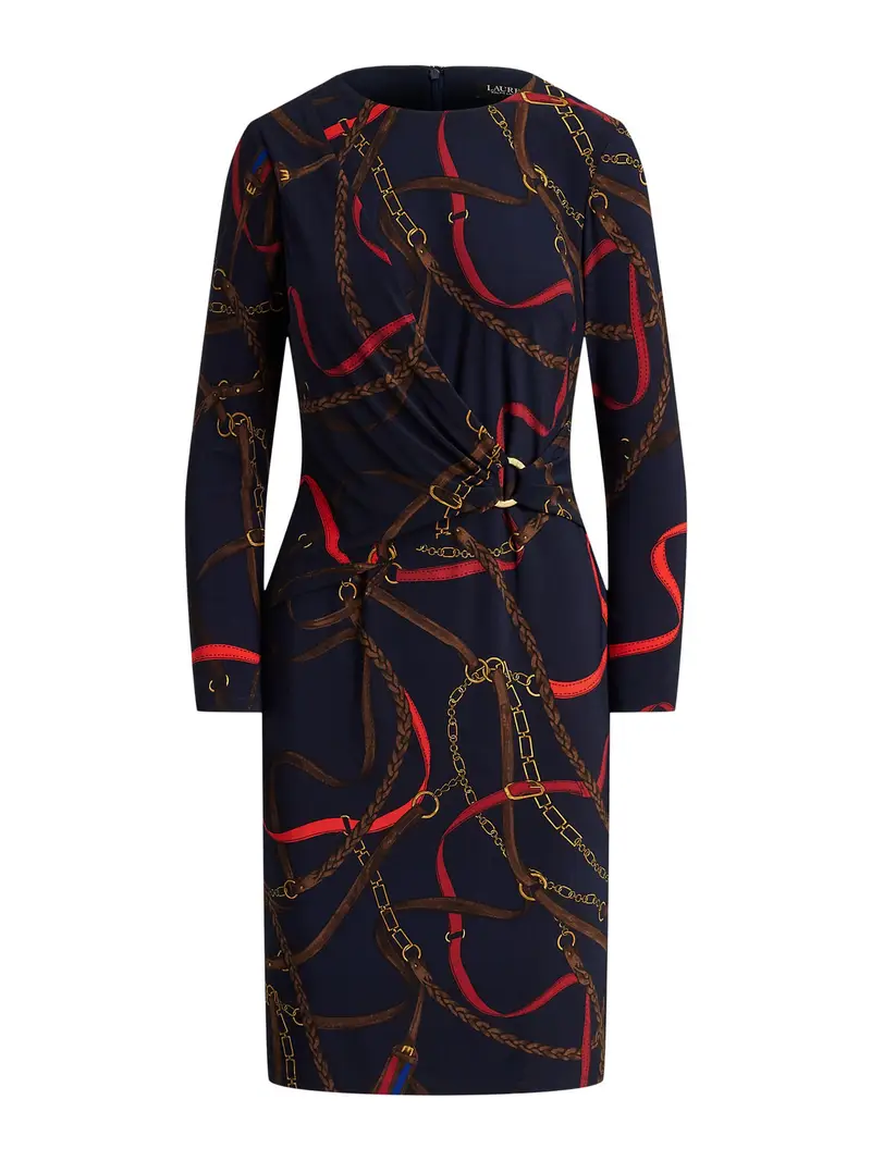 Abito marino / marrone / giallo / rosso