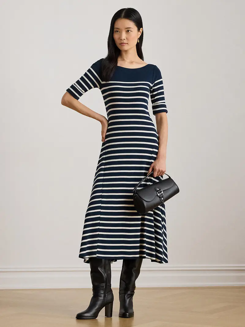 Abito navy / bianco miniatura 2