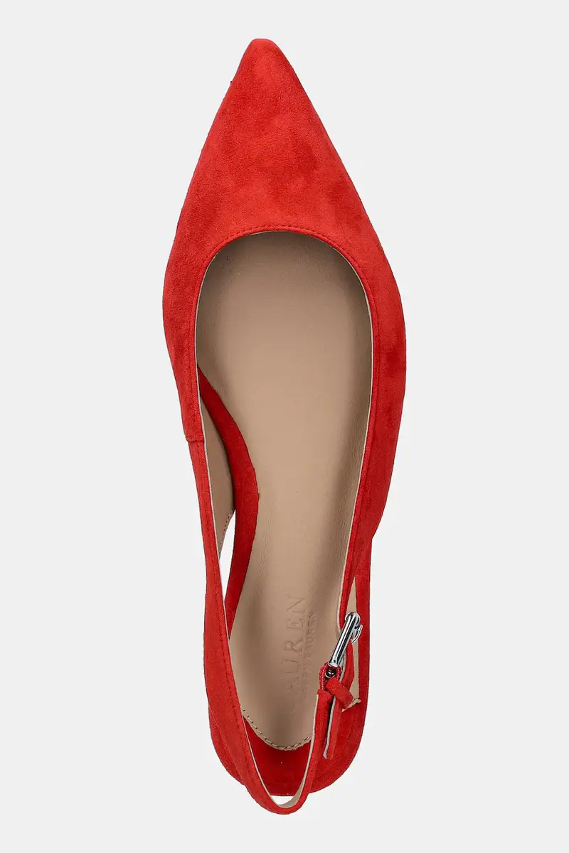 Lauren Ralph Lauren Ballerine Rosso 3276457 miniatura 4