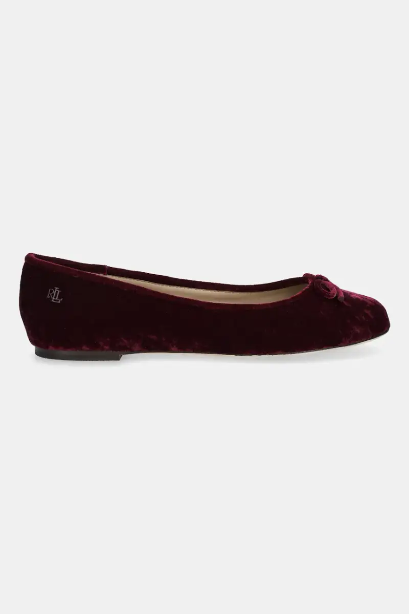 Lauren Ralph Lauren Ballerine Rosso 3276476 miniatura 2
