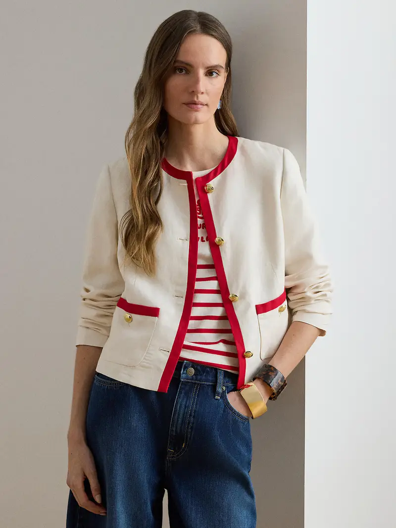 Lauren Ralph Lauren Blazer Rosso 4308270 miniatura 2