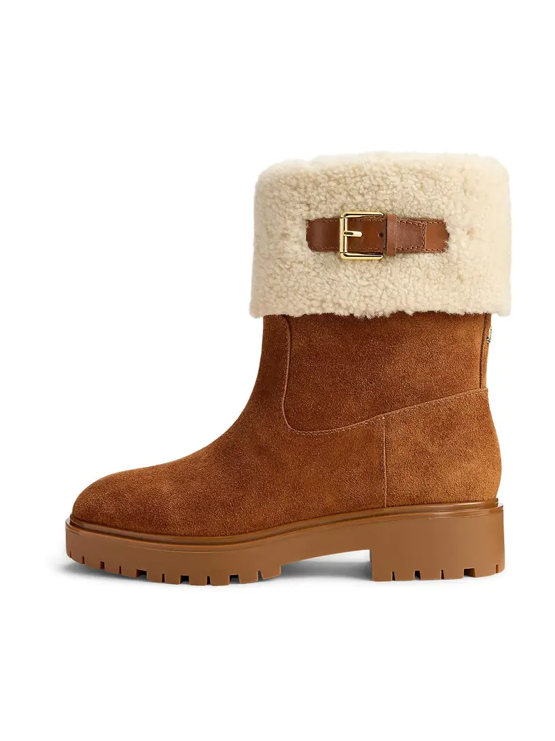 Lauren Ralph Lauren Boots 'ALLYSON'  cognac / bianco lana