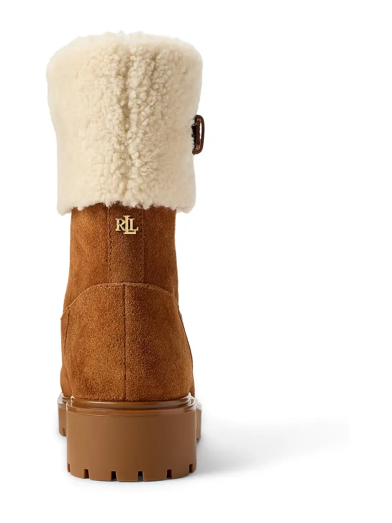 Lauren Ralph Lauren Boots 'ALLYSON' cognac / bianco lana miniatura 2