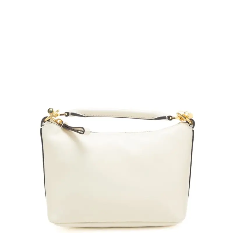 borsa a mano da donna con tracolla in dotazione bianca